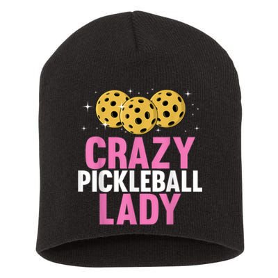 Cool Pickleball For Women, Pickleball Player & Lover Short Acrylic Beanie