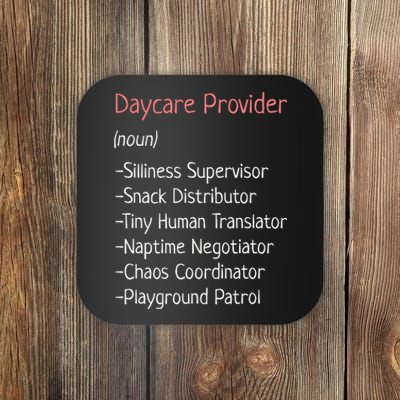 Childcare Provider Funny Definition Coaster