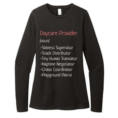 Childcare Provider Funny Definition Womens CVC Long Sleeve Shirt