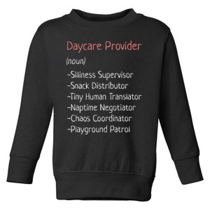 Childcare Provider Funny Definition Toddler Sweatshirt