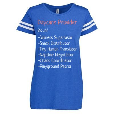 Childcare Provider Funny Definition Enza Ladies Jersey Football T-Shirt