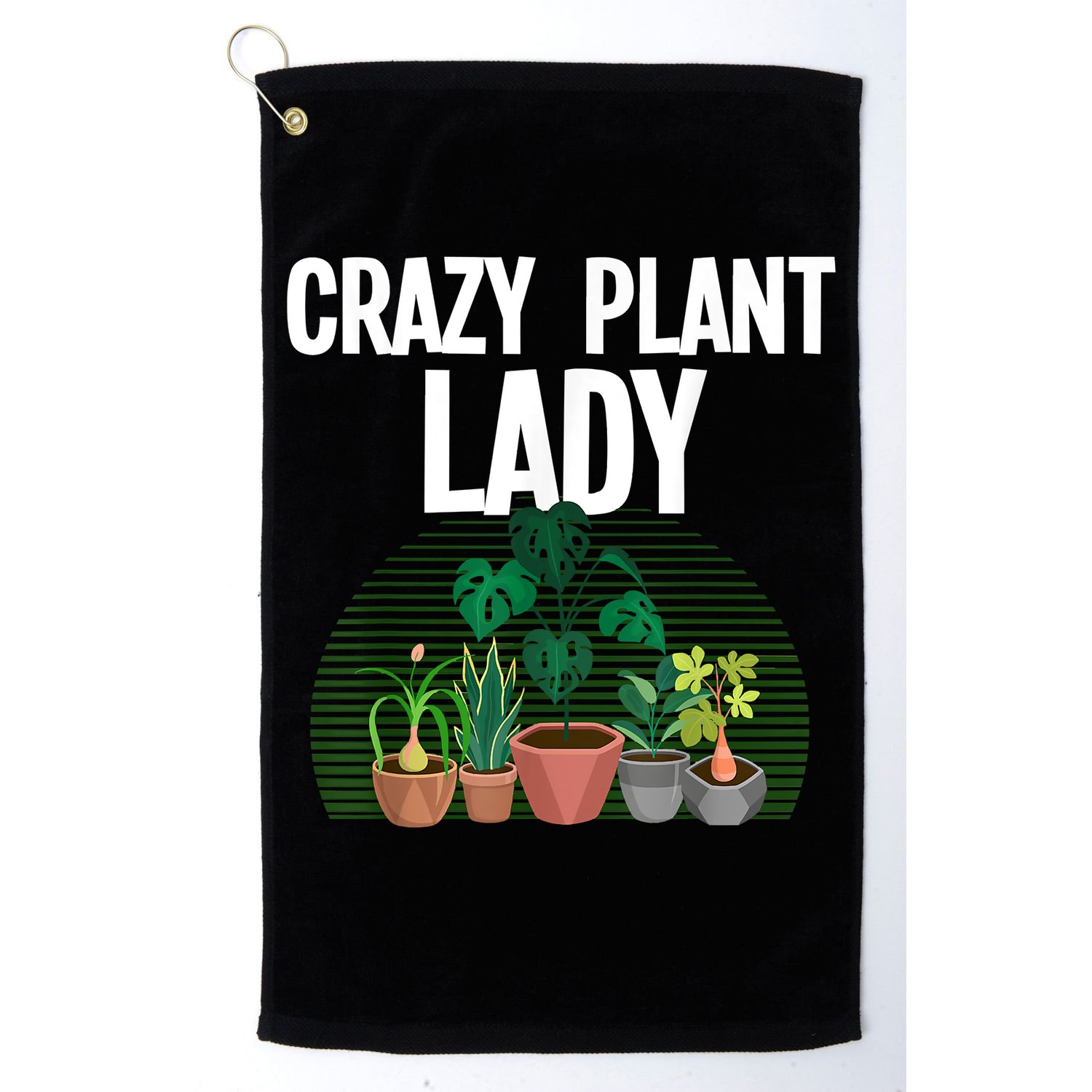 Cute Plant For Women Mom Crazy Plant Lady Gardening Plants Golf Towel