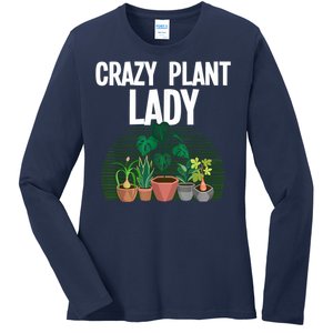 Cute Plant For Women Mom Crazy Plant Lady Gardening Plants Ladies Long Sleeve Shirt