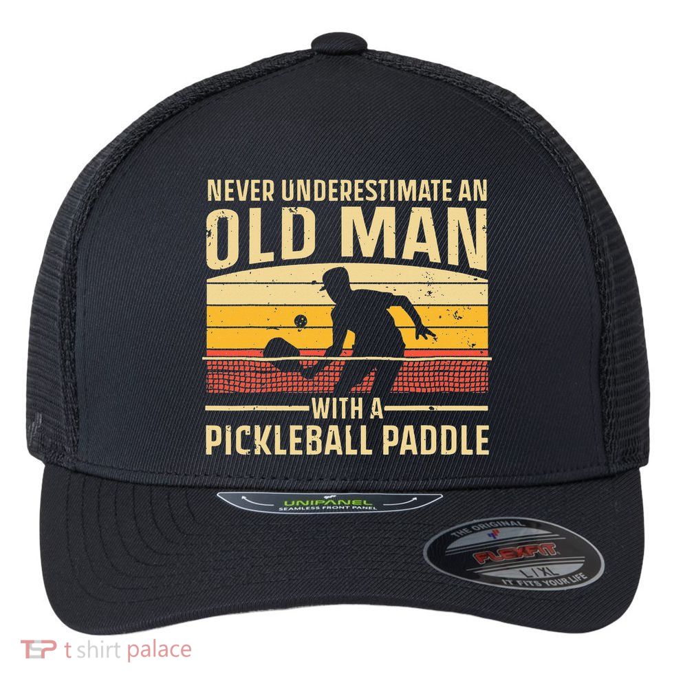 Cool Pickleball For  Paddle Pickleball Player Flexfit Unipanel Trucker Cap