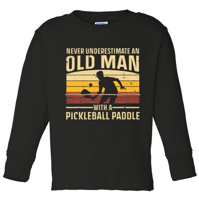 Cool Pickleball For  Paddle Pickleball Player Toddler Long Sleeve Shirt