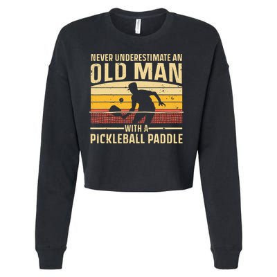 Cool Pickleball For  Paddle Pickleball Player Cropped Pullover Crew