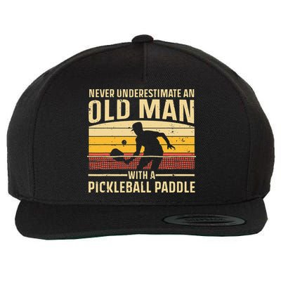 Cool Pickleball For  Paddle Pickleball Player Wool Snapback Cap