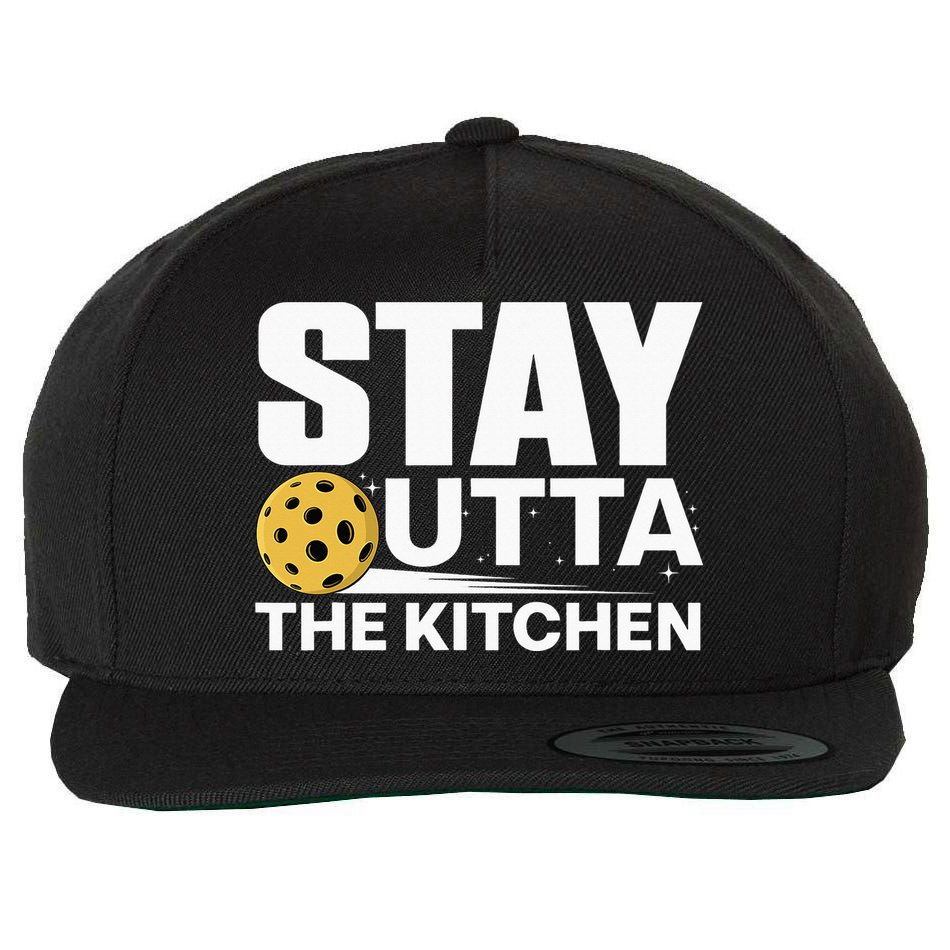 Cool Pickleball For  Pickleball Player Sport Wool Snapback Cap