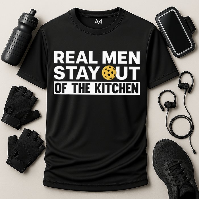 Cool Pickleball For Dad Pickle Ball Team Kitchen Cooling Performance Crew T-Shirt