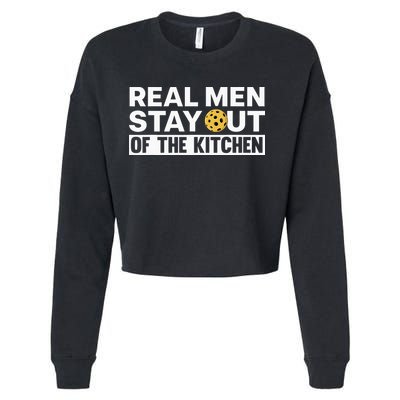 Cool Pickleball For Dad Pickle Ball Team Kitchen Cropped Pullover Crew