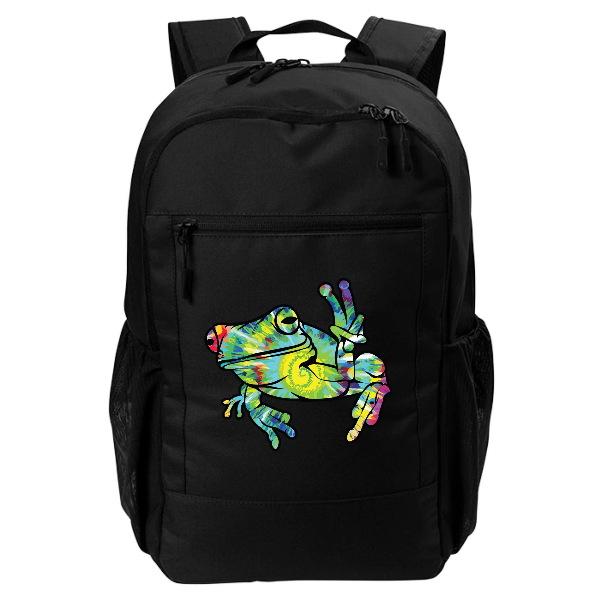 Cool Peace Frog Tie Dye Backpack