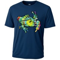 Cool Peace Frog Tie Dye Cooling Performance Crew T-Shirt