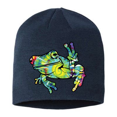 Cool Peace Frog Tie Dye Sustainable Beanie