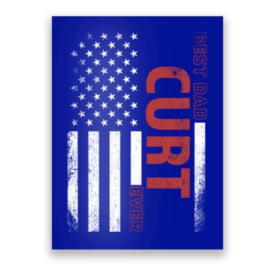 Curt Personalized FatherS Day Gift Flag Best Dad Gift Poster