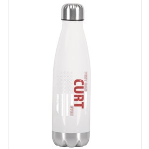 Curt Personalized FatherS Day Gift Flag Best Dad Gift Stainless Steel Insulated Water Bottle