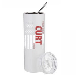 Curt Personalized FatherS Day Gift Flag Best Dad Gift Stainless Steel Tumbler