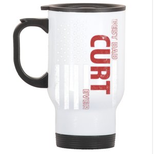 Curt Personalized FatherS Day Gift Flag Best Dad Gift Stainless Steel Travel Mug