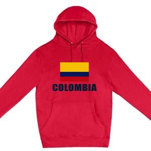 Colombian Pride Flag Gift Premium Pullover Hoodie