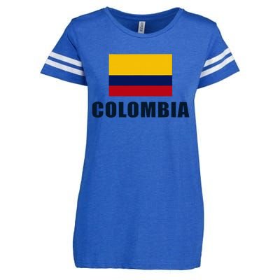 Colombian Pride Flag Gift Enza Ladies Jersey Football T-Shirt