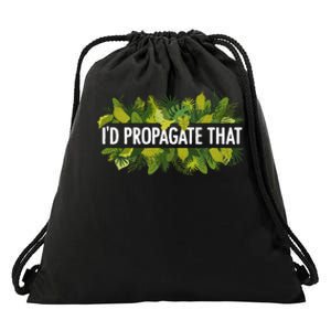 Cool Plant For Men Women Propagation Plant Lover Gardener Drawstring Bag