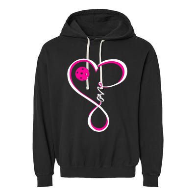 Cute Pickleball For  Ladies I Love Pickleball Garment-Dyed Fleece Hoodie