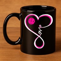 Cute Pickleball For  Ladies I Love Pickleball 11oz C Handle Ceramic Mug