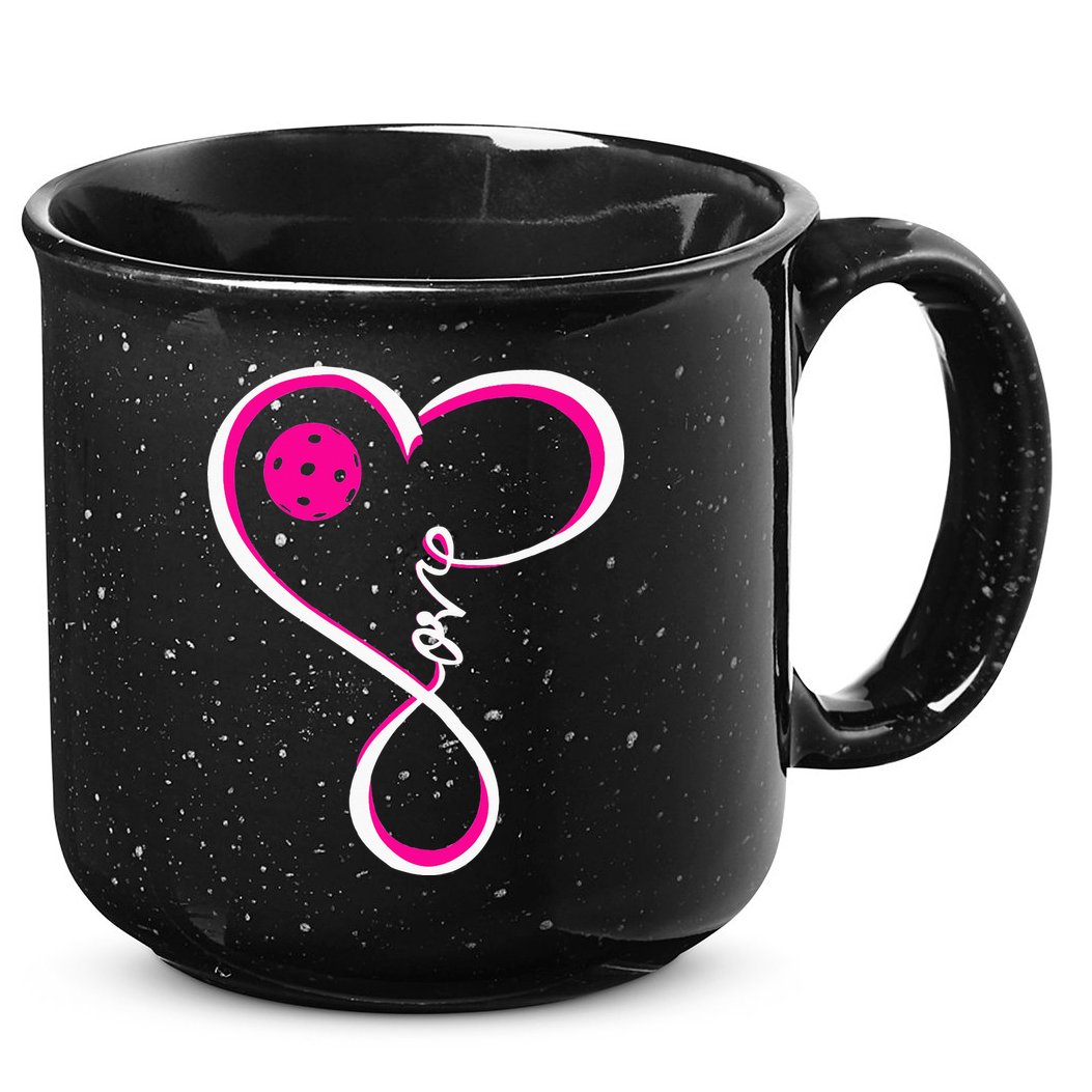 Cute Pickleball For  Ladies I Love Pickleball 15oz Campfire Ceramic Mug