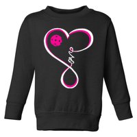 Cute Pickleball For  Ladies I Love Pickleball Toddler Sweatshirt