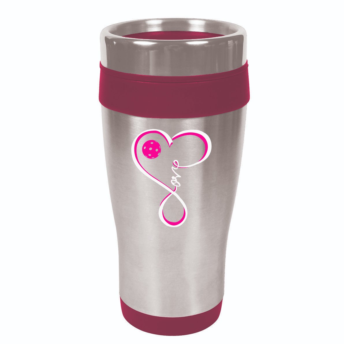 Cute Pickleball For  Ladies I Love Pickleball 16oz Travel Tumbler