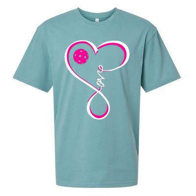 Cute Pickleball For  Ladies I Love Pickleball Sueded Cloud Jersey T-Shirt