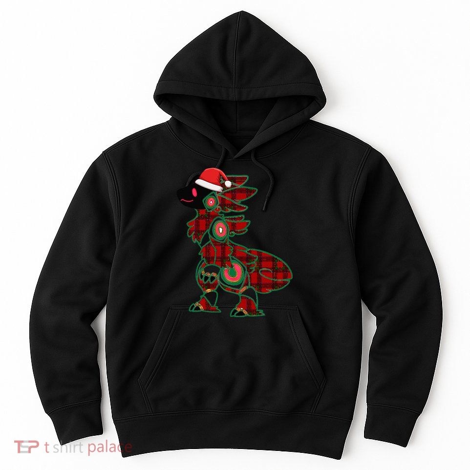 Christmas Protogen Fursuit Tartan Fursona Hoodie
