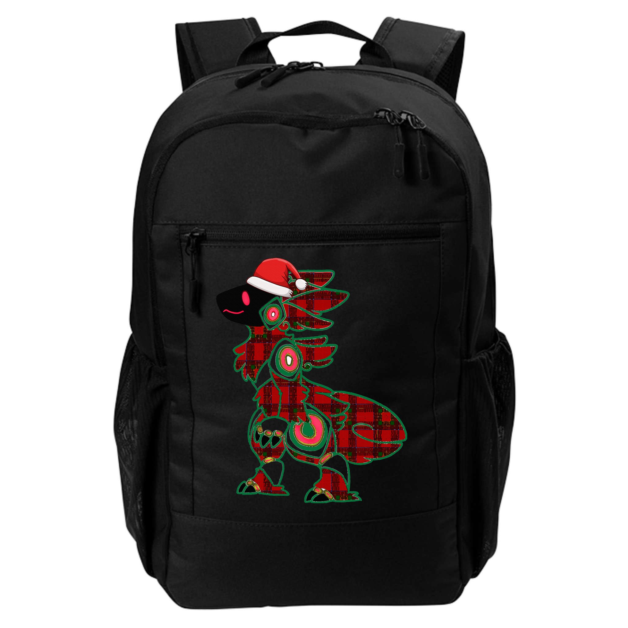 Christmas Protogen Fursuit Tartan Fursona Backpack