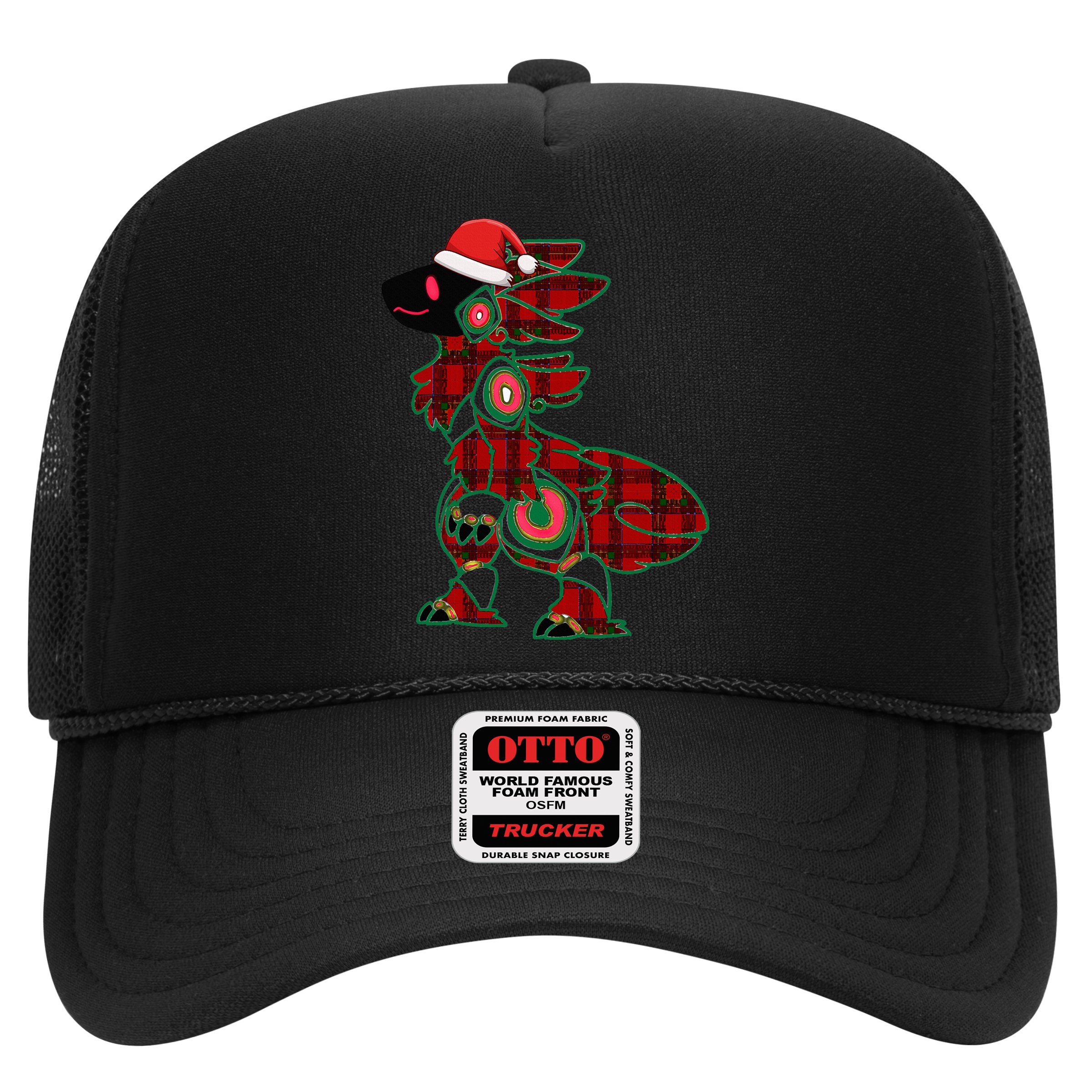 Christmas Protogen Fursuit Tartan Fursona Hat