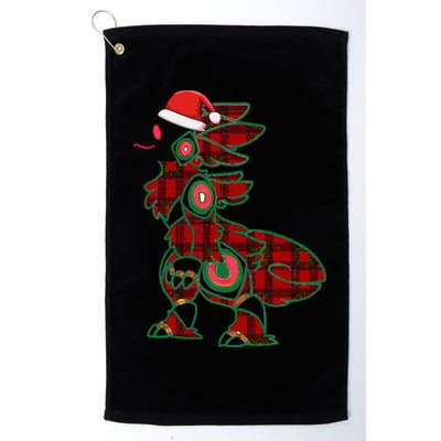 Christmas Protogen Fursuit Tartan Fursona Golf Towel