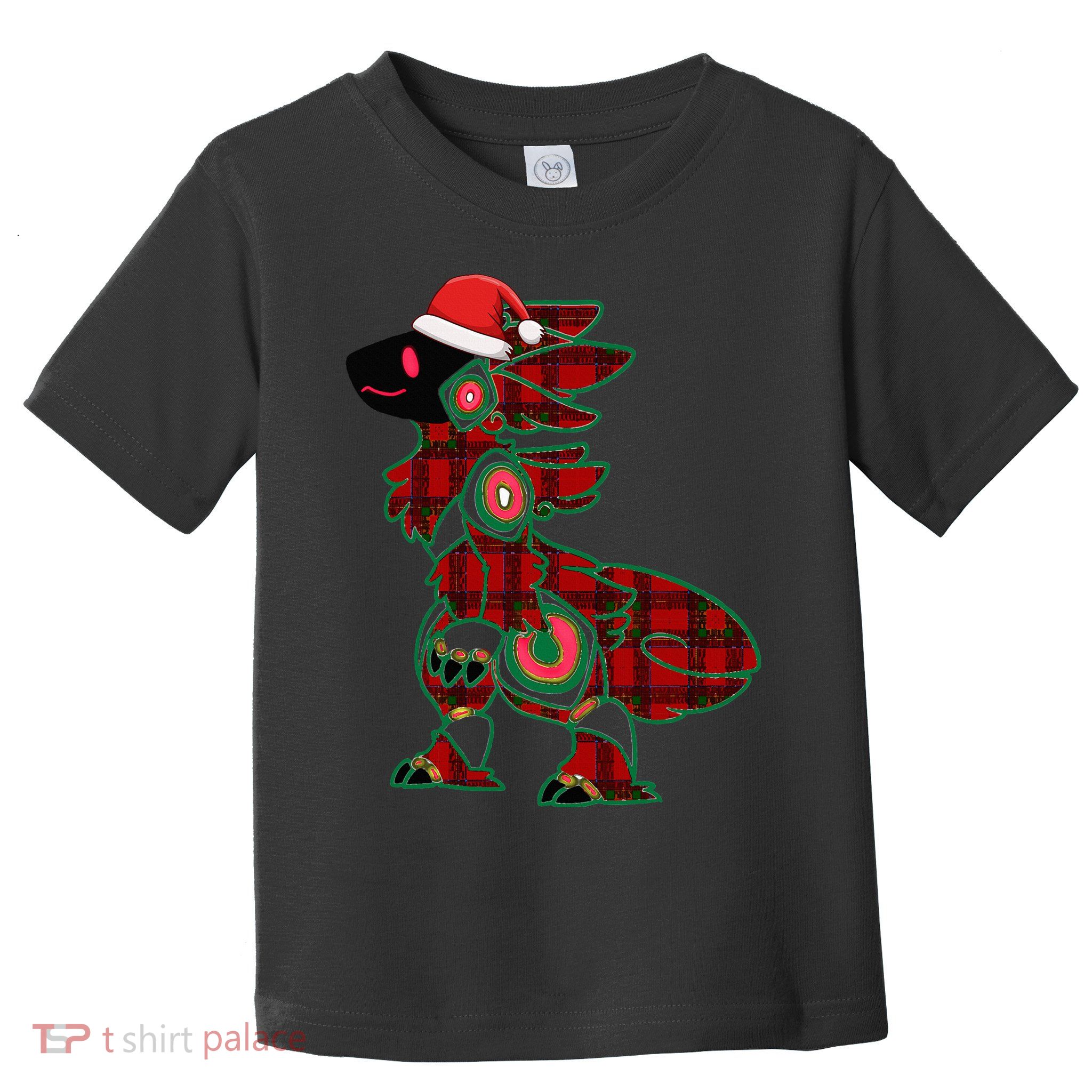 Christmas Protogen Fursuit Tartan Fursona Toddler T-Shirt