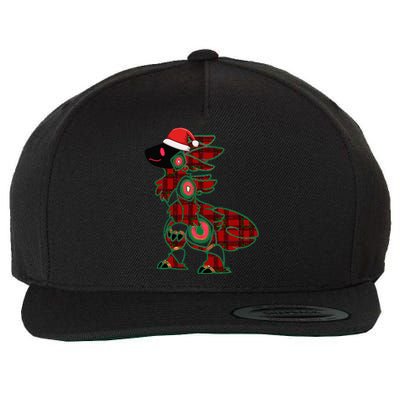 Christmas Protogen Fursuit Tartan Fursona Wool Snapback Cap