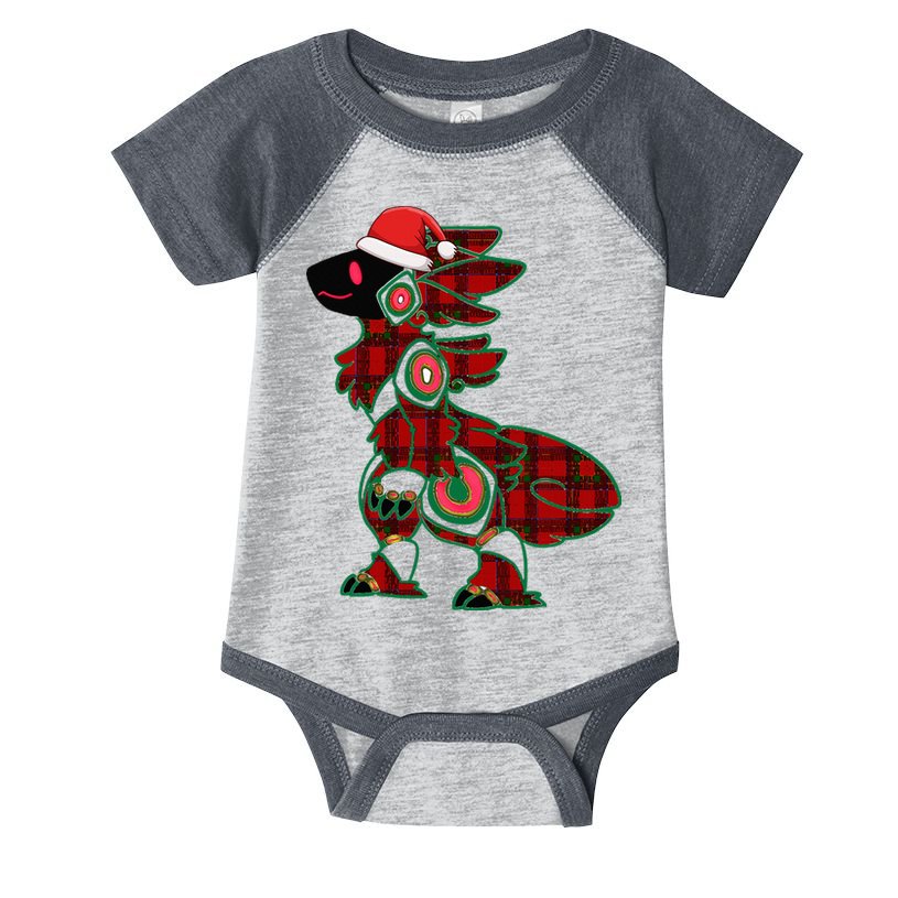 Christmas Protogen Fursuit Tartan Fursona Infant Baby Jersey Bodysuit