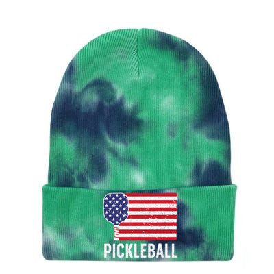 Cool Pickleball For Men Women Paddle Sport Pickleball Lover Tie Dye 12in Knit Beanie