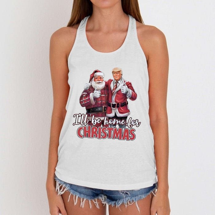 Christmas Pajamas Funny Christmas Parties Women's Knotted Racerback Tank