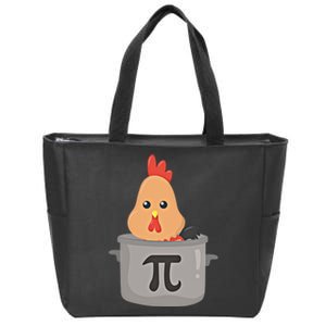 Chicken Pi Gift I Funny Math Teacher Pday Gift Cool Gift Zip Tote Bag