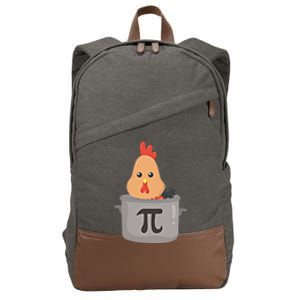 Chicken Pi Gift I Funny Math Teacher Pday Gift Cool Gift Cotton Canvas Backpack