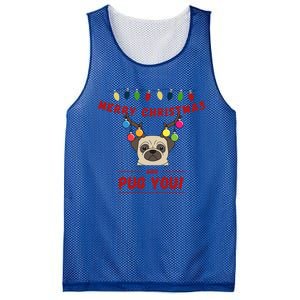 Christmas Pug Gift Mesh Reversible Basketball Jersey Tank