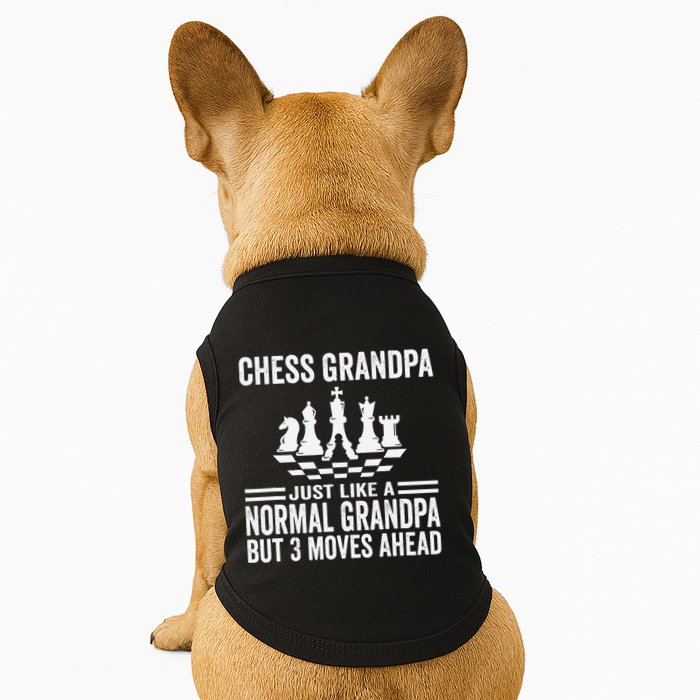 Chess Player Grandpa Saying For Chess Board Game Lover Fans Doggie Tank