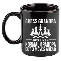 Chess Player Grandpa Saying For Chess Board Game Lover Fans 11oz C Handle Ceramic Mug