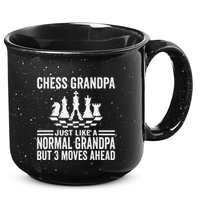 Chess Player Grandpa Saying For Chess Board Game Lover Fans 15oz Campfire Ceramic Mug