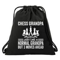 Chess Player Grandpa Saying For Chess Board Game Lover Fans Drawstring Bag