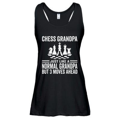 Chess Player Grandpa Saying For Chess Board Game Lover Fans Ladies Essential Flowy Tank