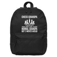 Chess Player Grandpa Saying For Chess Board Game Lover Fans 16 in Basic Backpack