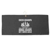 Chess Player Grandpa Saying For Chess Board Game Lover Fans Large Microfiber Waffle Golf Towel