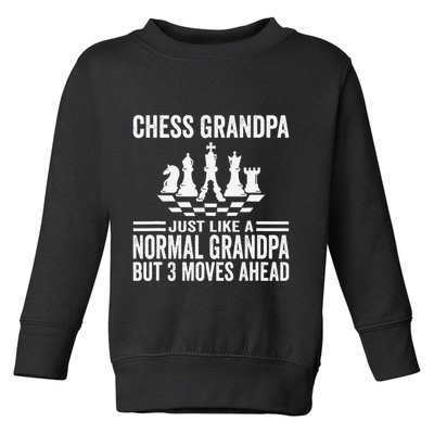 Chess Player Grandpa Saying For Chess Board Game Lover Fans Toddler Sweatshirt